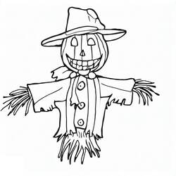 Dibujo para colorear: Espantapájaros (Personajes de Fantasía y Aventura) #187718 - Dibujos para Colorear e Imprimir Gratis