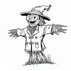 Dibujo para colorear: Espantapájaros (Personajes de Fantasía y Aventura) #187719 - Dibujos para Colorear e Imprimir Gratis