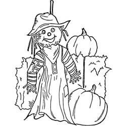 Dibujo para colorear: Espantapájaros (Personajes de Fantasía y Aventura) #187726 - Dibujos para Colorear e Imprimir Gratis