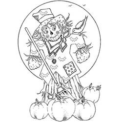 Dibujo para colorear: Espantapájaros (Personajes de Fantasía y Aventura) #187727 - Dibujos para Colorear e Imprimir Gratis