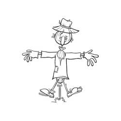 Dibujo para colorear: Espantapájaros (Personajes de Fantasía y Aventura) #187730 - Dibujos para Colorear e Imprimir Gratis