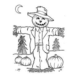 Dibujo para colorear: Espantapájaros (Personajes de Fantasía y Aventura) #187735 - Dibujos para Colorear e Imprimir Gratis
