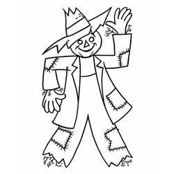 Dibujo para colorear: Espantapájaros (Personajes de Fantasía y Aventura) #187742 - Dibujos para Colorear e Imprimir Gratis