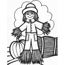 Dibujo para colorear: Espantapájaros (Personajes de Fantasía y Aventura) #187743 - Dibujos para Colorear e Imprimir Gratis
