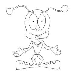 Dibujo para colorear: Extranjero (Personajes de Fantasía y Aventura) #94561 - Dibujos para Colorear e Imprimir Gratis