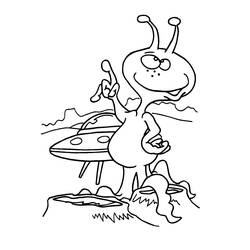 Dibujo para colorear: Extranjero (Personajes de Fantasía y Aventura) #94564 - Dibujos para Colorear e Imprimir Gratis