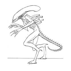 Dibujo para colorear: Extranjero (Personajes de Fantasía y Aventura) #94567 - Dibujos para Colorear e Imprimir Gratis