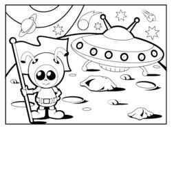 Dibujo para colorear: Extranjero (Personajes de Fantasía y Aventura) #94569 - Dibujos para Colorear e Imprimir Gratis