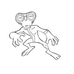 Dibujo para colorear: Extranjero (Personajes de Fantasía y Aventura) #94578 - Dibujos para Colorear e Imprimir Gratis