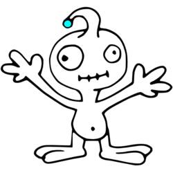 Dibujo para colorear: Extranjero (Personajes de Fantasía y Aventura) #94611 - Dibujos para Colorear e Imprimir Gratis