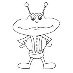 Dibujo para colorear: Extranjero (Personajes de Fantasía y Aventura) #94630 - Dibujos para Colorear e Imprimir Gratis