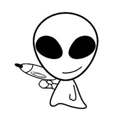 Dibujo para colorear: Extranjero (Personajes de Fantasía y Aventura) #94667 - Dibujos para Colorear e Imprimir Gratis