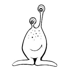 Dibujo para colorear: Extranjero (Personajes de Fantasía y Aventura) #94704 - Dibujos para Colorear e Imprimir Gratis