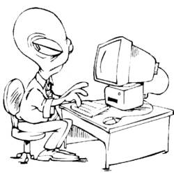 Dibujo para colorear: Extranjero (Personajes de Fantasía y Aventura) #94721 - Dibujos para Colorear e Imprimir Gratis