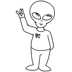 Dibujo para colorear: Extranjero (Personajes de Fantasía y Aventura) #94785 - Dibujos para Colorear e Imprimir Gratis