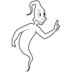 Dibujo para colorear: Fantasma (Personajes de Fantasía y Aventura) #95522 - Dibujos para Colorear e Imprimir Gratis