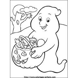 Dibujo para colorear: Fantasma (Personajes de Fantasía y Aventura) #95530 - Dibujos para Colorear e Imprimir Gratis
