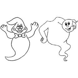 Dibujo para colorear: Fantasma (Personajes de Fantasía y Aventura) #95535 - Dibujos para Colorear e Imprimir Gratis