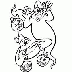Dibujo para colorear: Fantasma (Personajes de Fantasía y Aventura) #95552 - Dibujos para Colorear e Imprimir Gratis