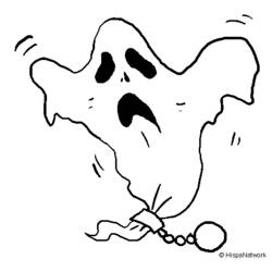 Dibujo para colorear: Fantasma (Personajes de Fantasía y Aventura) #95555 - Dibujos para Colorear e Imprimir Gratis