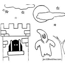Dibujo para colorear: Fantasma (Personajes de Fantasía y Aventura) #95574 - Dibujos para Colorear e Imprimir Gratis