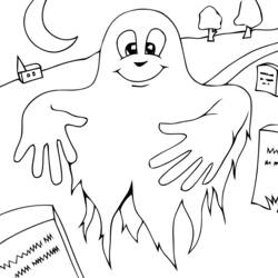 Dibujo para colorear: Fantasma (Personajes de Fantasía y Aventura) #95592 - Dibujos para Colorear e Imprimir Gratis