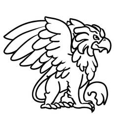 Dibujos para colorear: Grifo - Dibujos para Colorear e Imprimir Gratis