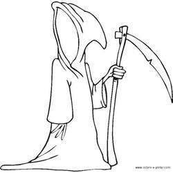 Dibujos para colorear: La Muerte - Dibujos para Colorear e Imprimir Gratis