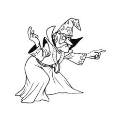 Dibujos para colorear: Mago - Dibujos para Colorear e Imprimir Gratis