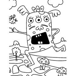 Dibujo para colorear: Monstruo (Personajes de Fantasía y Aventura) #183714 - Dibujos para Colorear e Imprimir Gratis