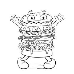 Dibujo para colorear: Monstruo (Personajes de Fantasía y Aventura) #183716 - Dibujos para Colorear e Imprimir Gratis