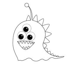 Dibujo para colorear: Monstruo (Personajes de Fantasía y Aventura) #183717 - Dibujos para Colorear e Imprimir Gratis