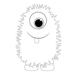 Dibujo para colorear: Monstruo (Personajes de Fantasía y Aventura) #183718 - Dibujos para Colorear e Imprimir Gratis