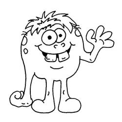 Dibujo para colorear: Monstruo (Personajes de Fantasía y Aventura) #183721 - Dibujos para Colorear e Imprimir Gratis