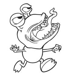 Dibujo para colorear: Monstruo (Personajes de Fantasía y Aventura) #183725 - Dibujos para Colorear e Imprimir Gratis