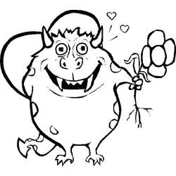 Dibujo para colorear: Monstruo (Personajes de Fantasía y Aventura) #183731 - Dibujos para Colorear e Imprimir Gratis