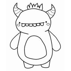 Dibujo para colorear: Monstruo (Personajes de Fantasía y Aventura) #183735 - Dibujos para Colorear e Imprimir Gratis