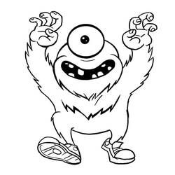 Dibujo para colorear: Monstruo (Personajes de Fantasía y Aventura) #183739 - Dibujos para Colorear e Imprimir Gratis