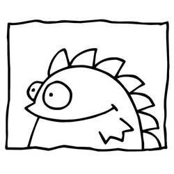Dibujo para colorear: Monstruo (Personajes de Fantasía y Aventura) #183741 - Dibujos para Colorear e Imprimir Gratis