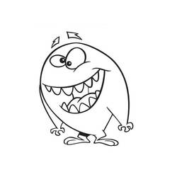 Dibujo para colorear: Monstruo (Personajes de Fantasía y Aventura) #183742 - Dibujos para Colorear e Imprimir Gratis