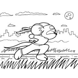 Dibujo para colorear: Ninja (Personajes de Fantasía y Aventura) #147942 - Dibujos para Colorear e Imprimir Gratis