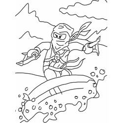 Dibujo para colorear: Ninja (Personajes de Fantasía y Aventura) #147997 - Dibujos para Colorear e Imprimir Gratis