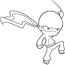Dibujo para colorear: Ninja (Personajes de Fantasía y Aventura) #148017 - Dibujos para Colorear e Imprimir Gratis