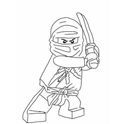 Dibujo para colorear: Ninja (Personajes de Fantasía y Aventura) #148030 - Dibujos para Colorear e Imprimir Gratis