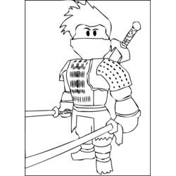 Dibujo para colorear: Ninja (Personajes de Fantasía y Aventura) #148059 - Dibujos para Colorear e Imprimir Gratis