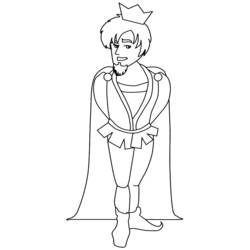 Dibujos para colorear: Príncipe - Dibujos para Colorear e Imprimir Gratis