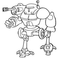 Dibujo para colorear: Robot (Personajes de Fantasía y Aventura) #106563 - Dibujos para Colorear e Imprimir Gratis