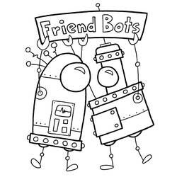 Dibujo para colorear: Robot (Personajes de Fantasía y Aventura) #106578 - Dibujos para Colorear e Imprimir Gratis