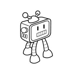 Dibujo para colorear: Robot (Personajes de Fantasía y Aventura) #106580 - Dibujos para Colorear e Imprimir Gratis