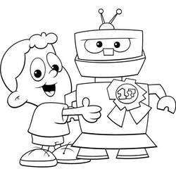 Dibujo para colorear: Robot (Personajes de Fantasía y Aventura) #106650 - Dibujos para Colorear e Imprimir Gratis